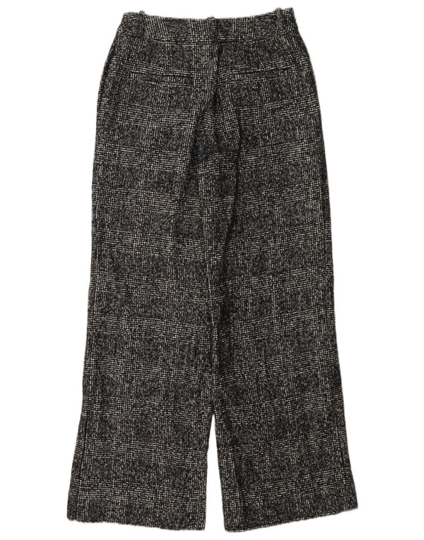 Marks & Spencer Womens High Waist Casual Trousers UK 6 XS W26 L30 Black
