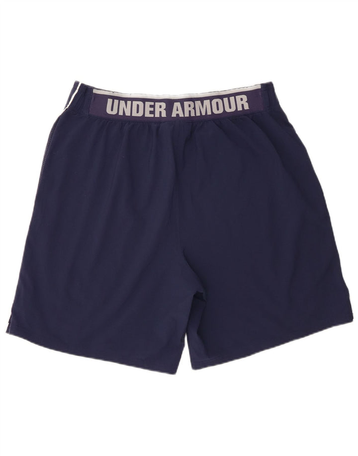 Under Armour Herre grafiske sportsshorts store marineblå polyester