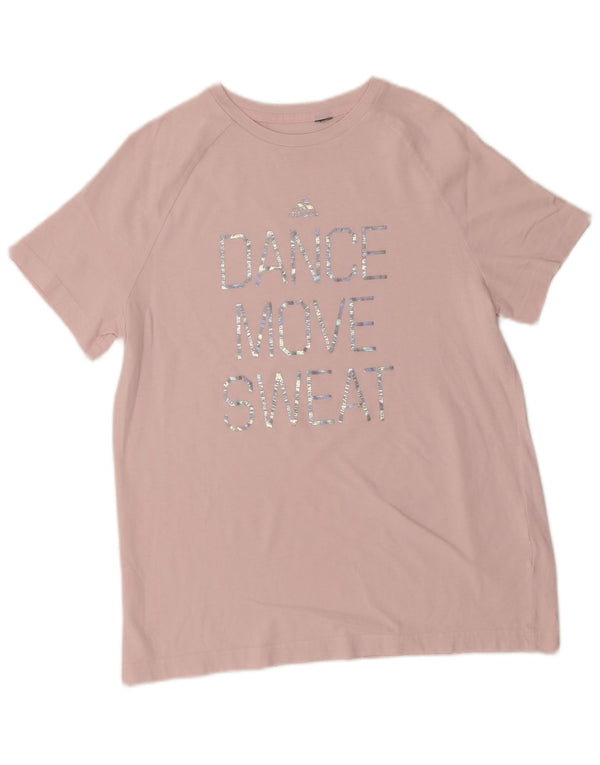 Adidas piger grafisk T-shirt top 14-15 år Pink