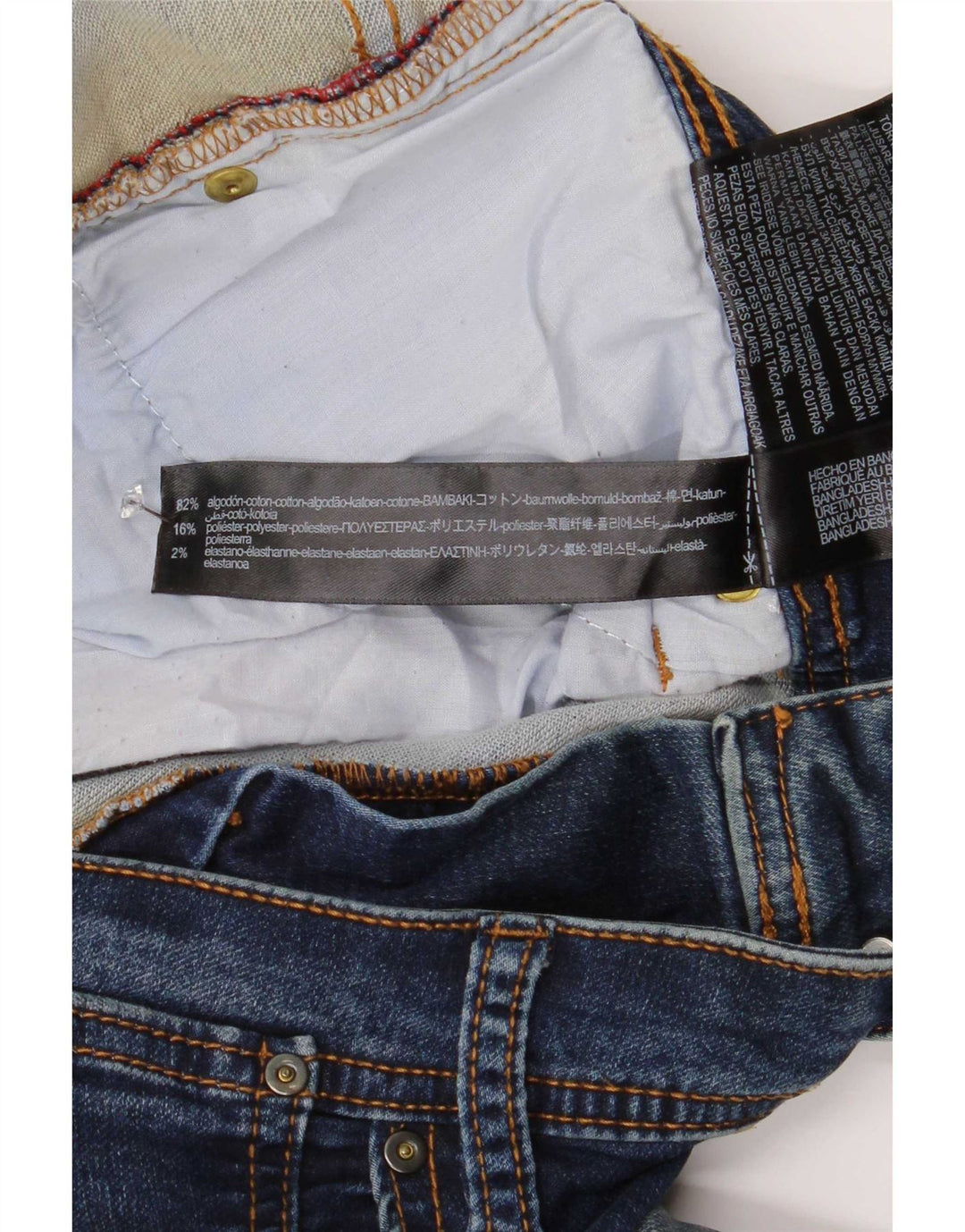 Zara Herre Slim Jeans EU 42 Large W32 L29 Blå Bomuld