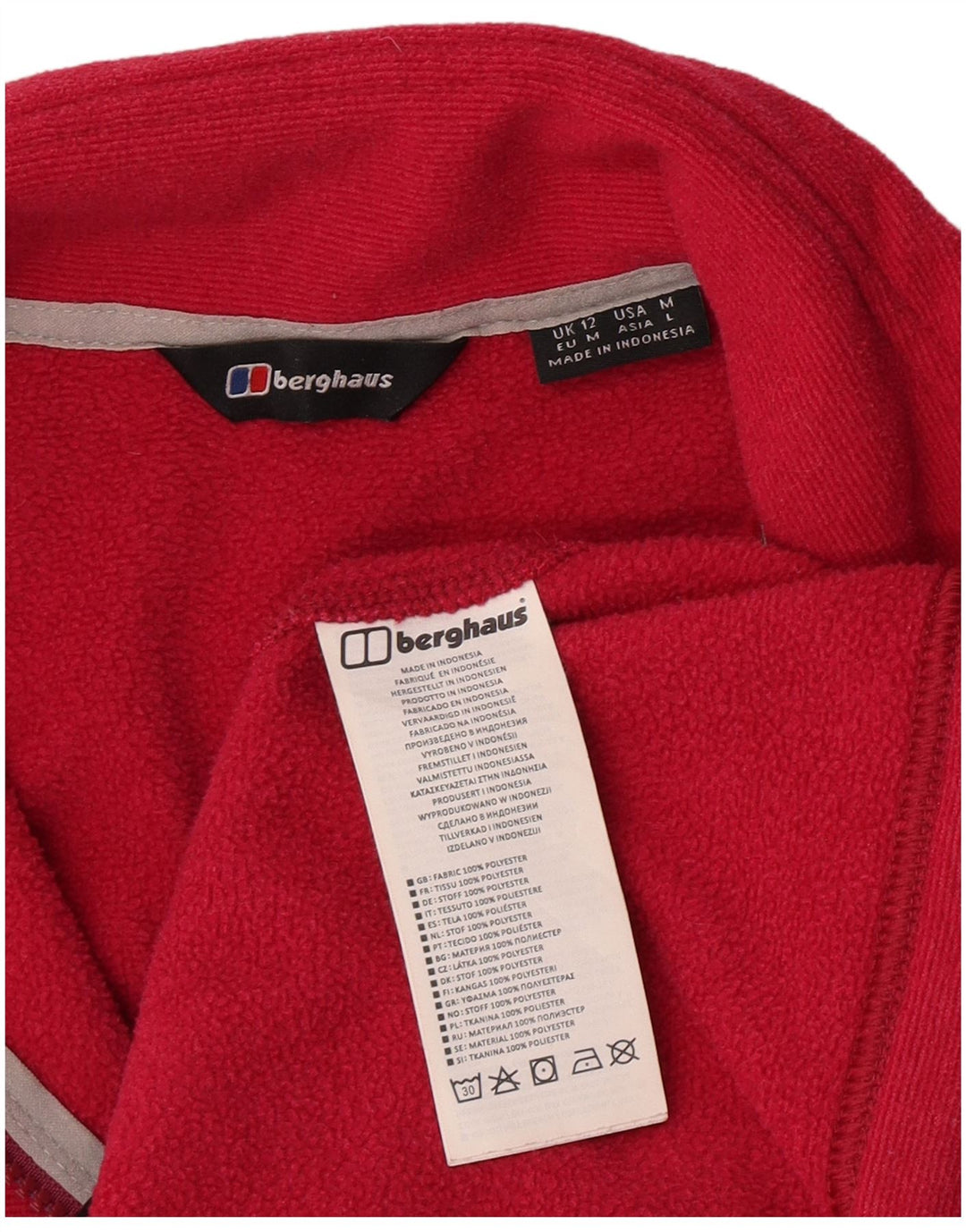 Berghaus træningsdragt topjakke til kvinder UK 12 Medium Pink Polyester