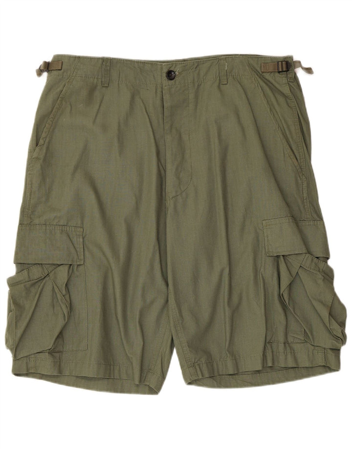 Mil-Tec Herre Cargo Shorts XL W38 Grøn Bomuld