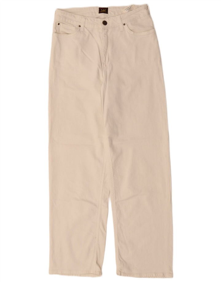 Lee Lige Jeans til kvinder W28 L28 Hvid Bomuld