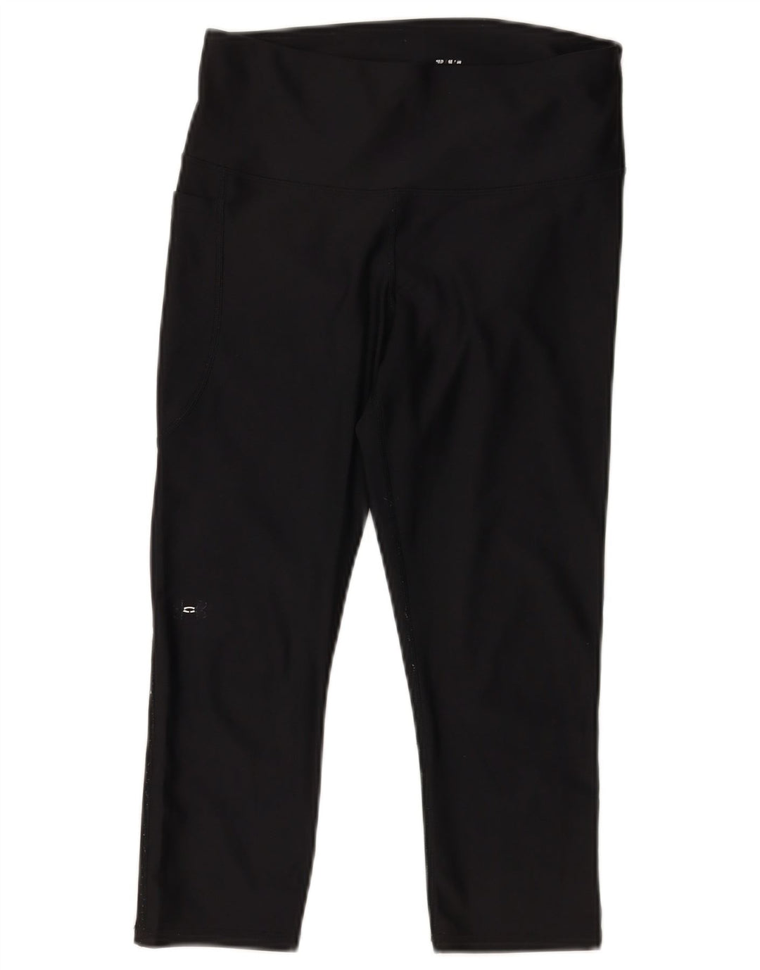 Under Armour Womens Heat Gear Capri Leggings UK 12 Medium Black