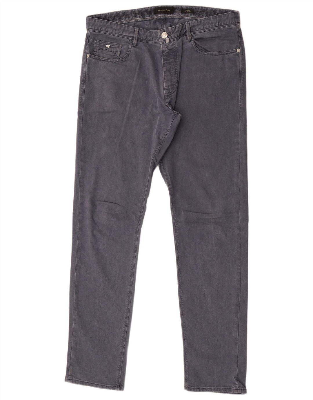 Massimo Dutti Herre Slim Jeans EU 44 Large W34 L32 Grå Bomuld