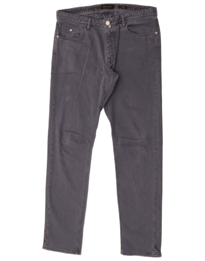 Massimo Dutti Herre Slim Jeans EU 44 Large W34 L32 Grå Bomuld