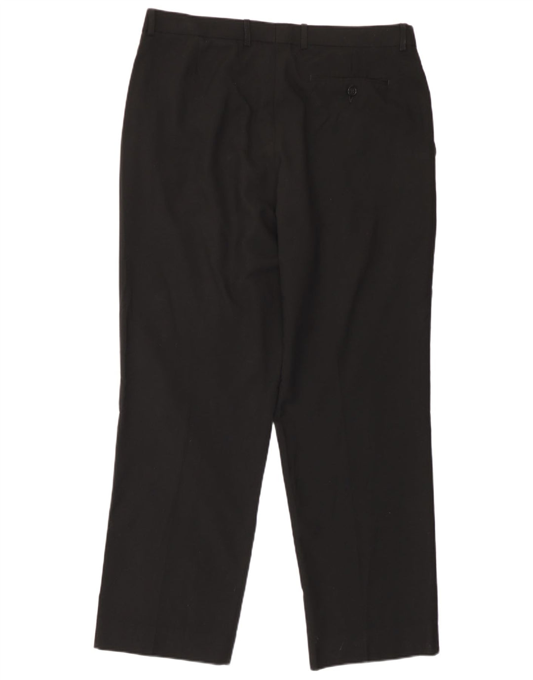 Marks & Spencer Straight Suit bukser til mænd W36 L29 sort polyester