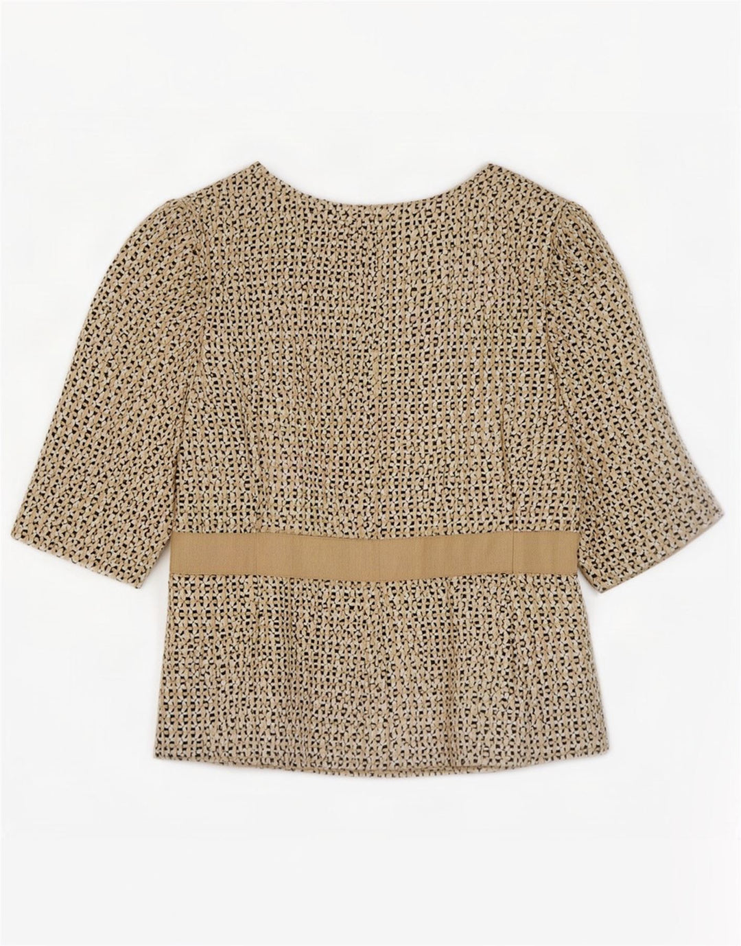 Armani Collezioni Dame Kortærmet Blazer Jacket IT 42 Medium Beige