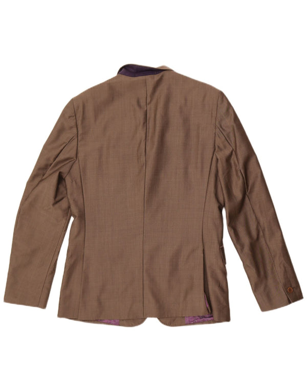 Ted Baker Herre 2-knaps blazerjakke US 38 Medium Grey Wool