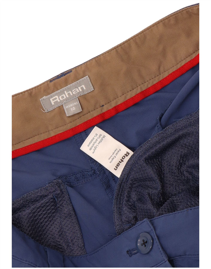 Rohan Dame Cargo Capri Bukser UK 14 Large W36 L22 Blå Polyamid