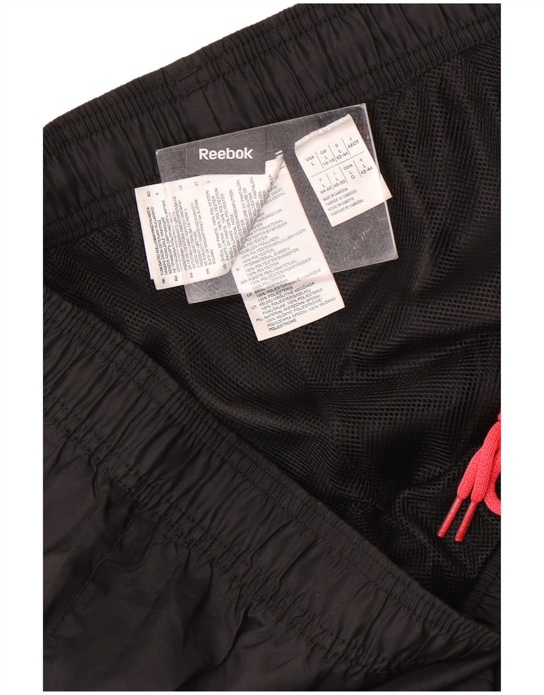 Reebok Dame vandtætte bukser UK 16/18 Large Black Polyester