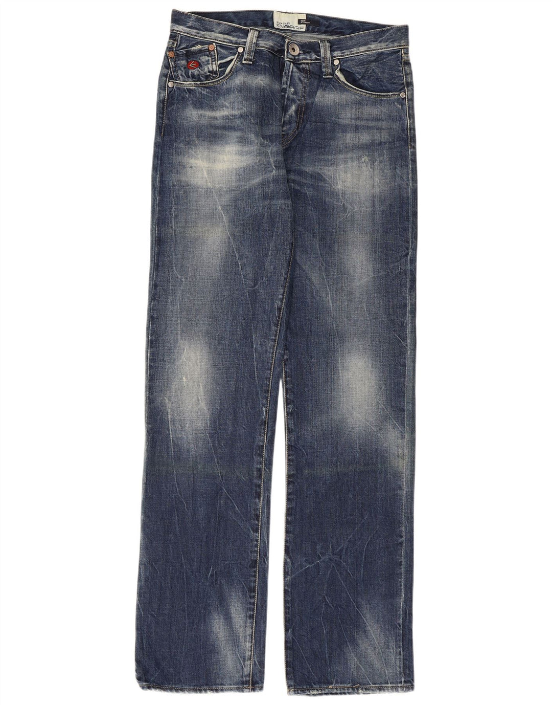 ENERGIE Straight jeans til mænd W32 L34 blå bomuld