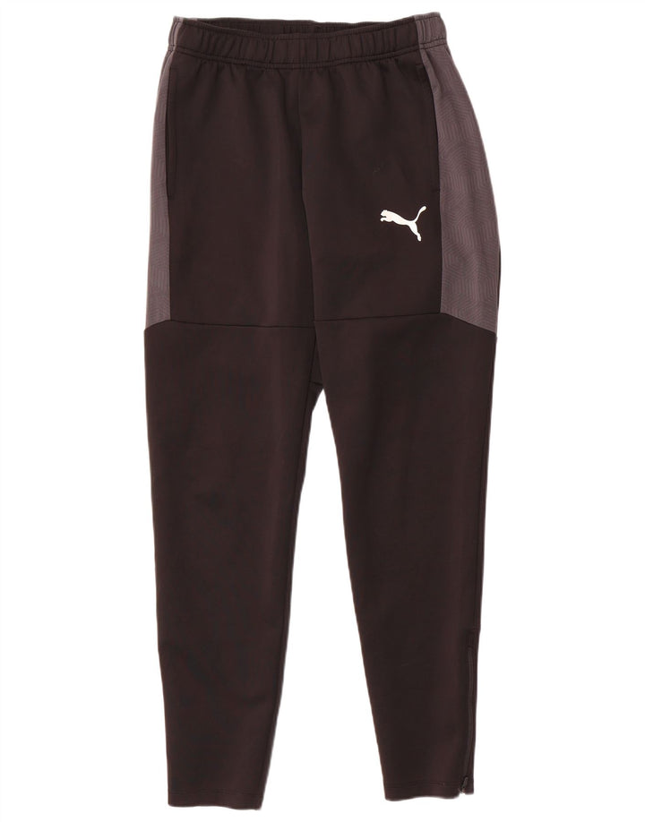 Puma Træningsdragtsbukser til mænd Stor sort geometrisk polyester