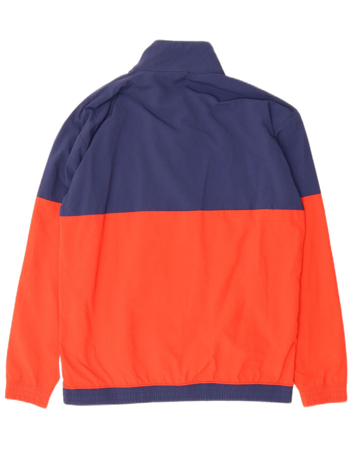 Champion Herre Anorak Jacket UK 38 Medium Navy Blue Colourblock Polyamid