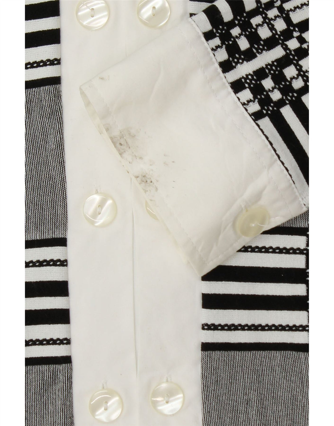 NARACAMICIE Dame dobbeltradet skjortebluse UK 14 mellemgrå ternet