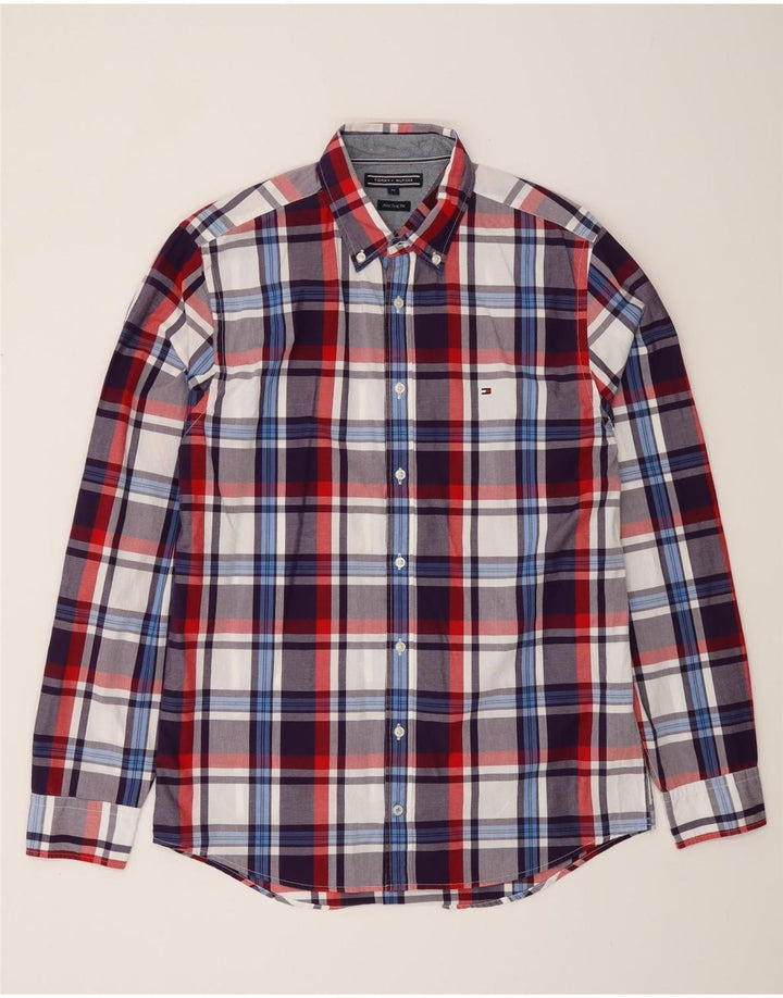 Tommy Hilfiger Herre New York Fit skjorte Medium Flerfarvet ternet bomuld
