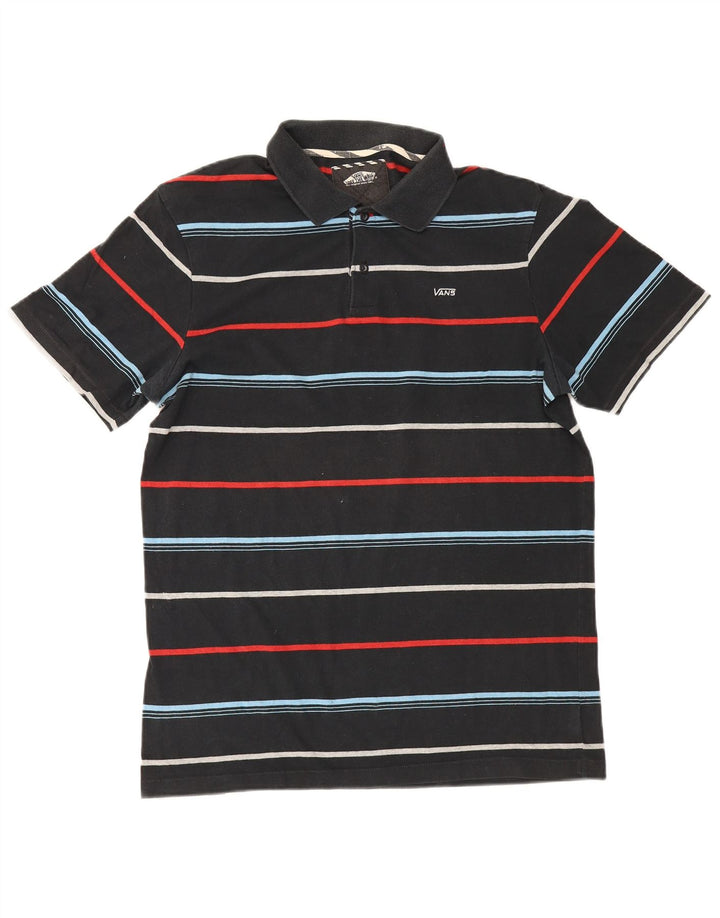 Vans Poloshirt til mænd Stor sort stribet bomuld