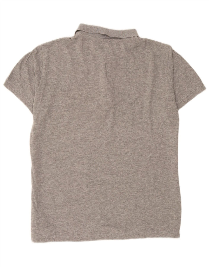 Diesel Herre grafisk poloshirt Medium Grey Flecked Bomuld
