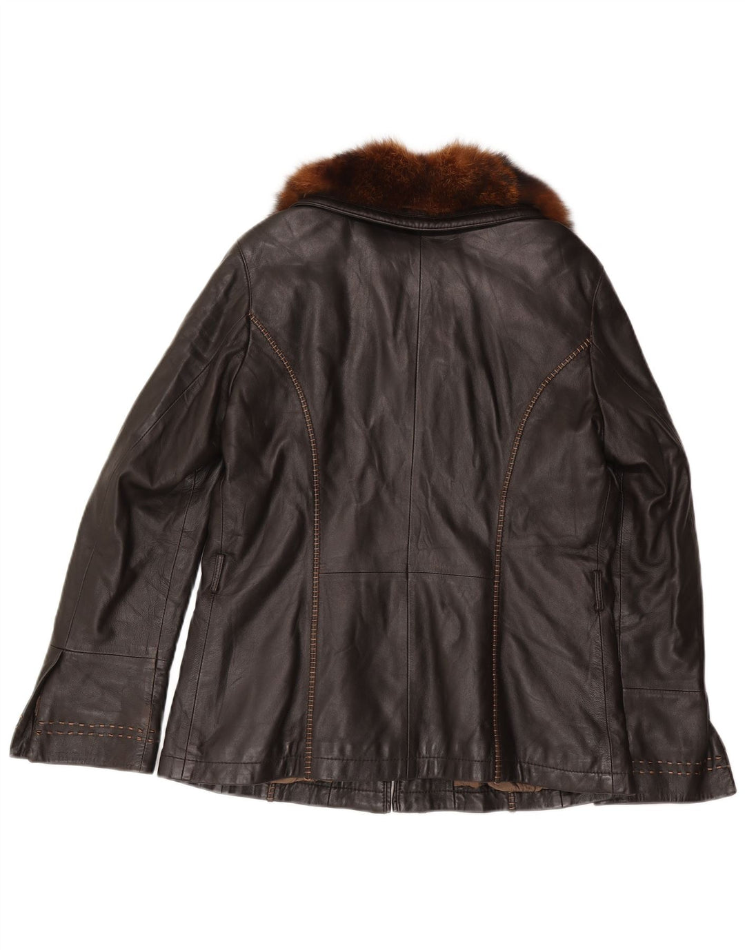 Mabrun Dame Læderjakke IT 48 XL Sort Læder