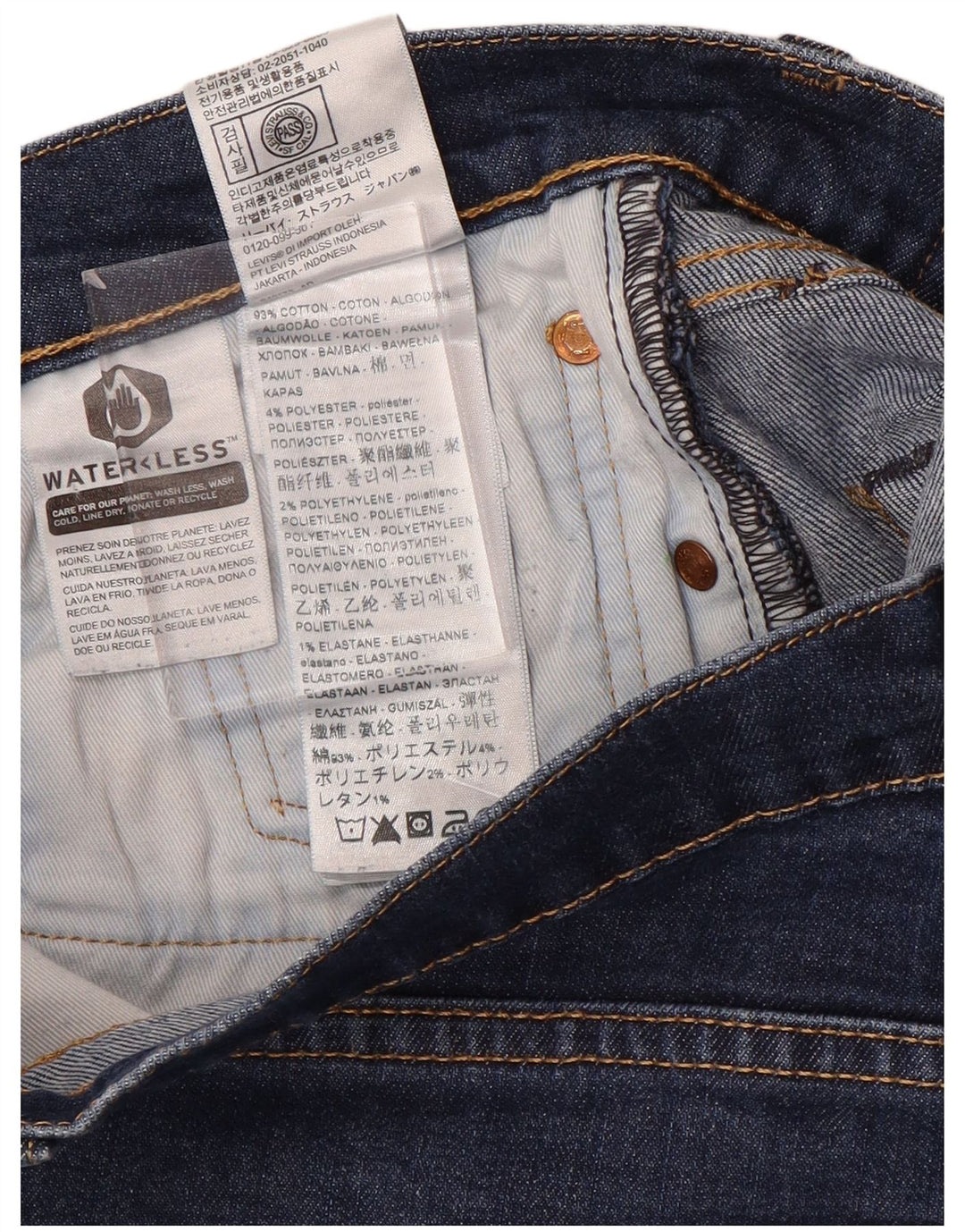 Levi's Dame Slim Jeans W33 L32 Blå Bomuld