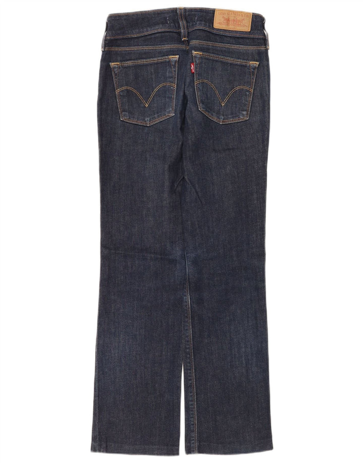 Levi's Dame 570 Straight Jeans W26 L28 Marineblå