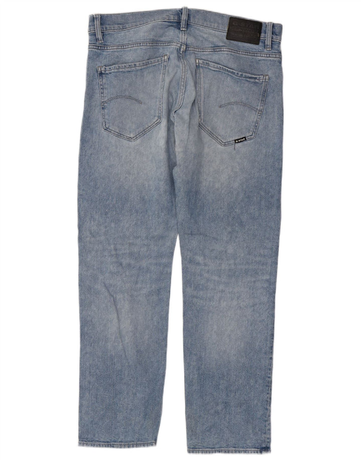 G-Star Straight Jeans til mænd W34 L30 Blå Bomuld