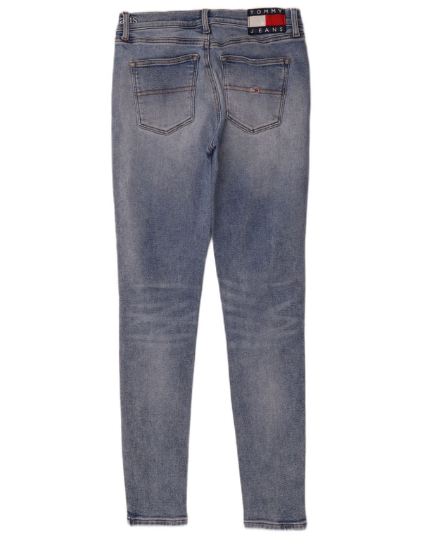Tommy Hilfiger Womens Nora Mid Rise Skinny Jeans W29 L32 Blue Cotton