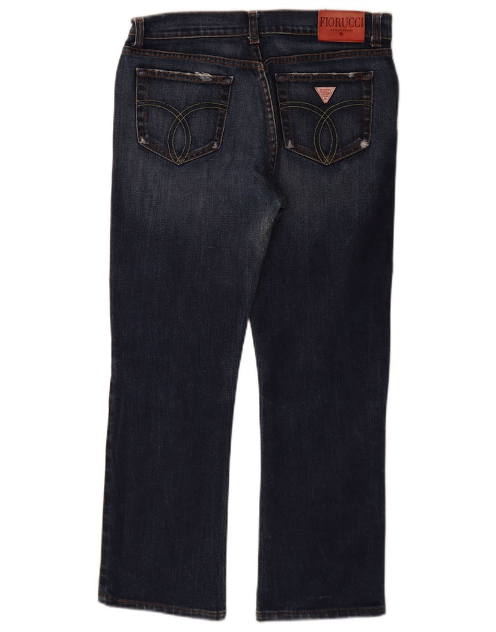 Fiorucci lige jeans til kvinder W30 L27 blå bomuld