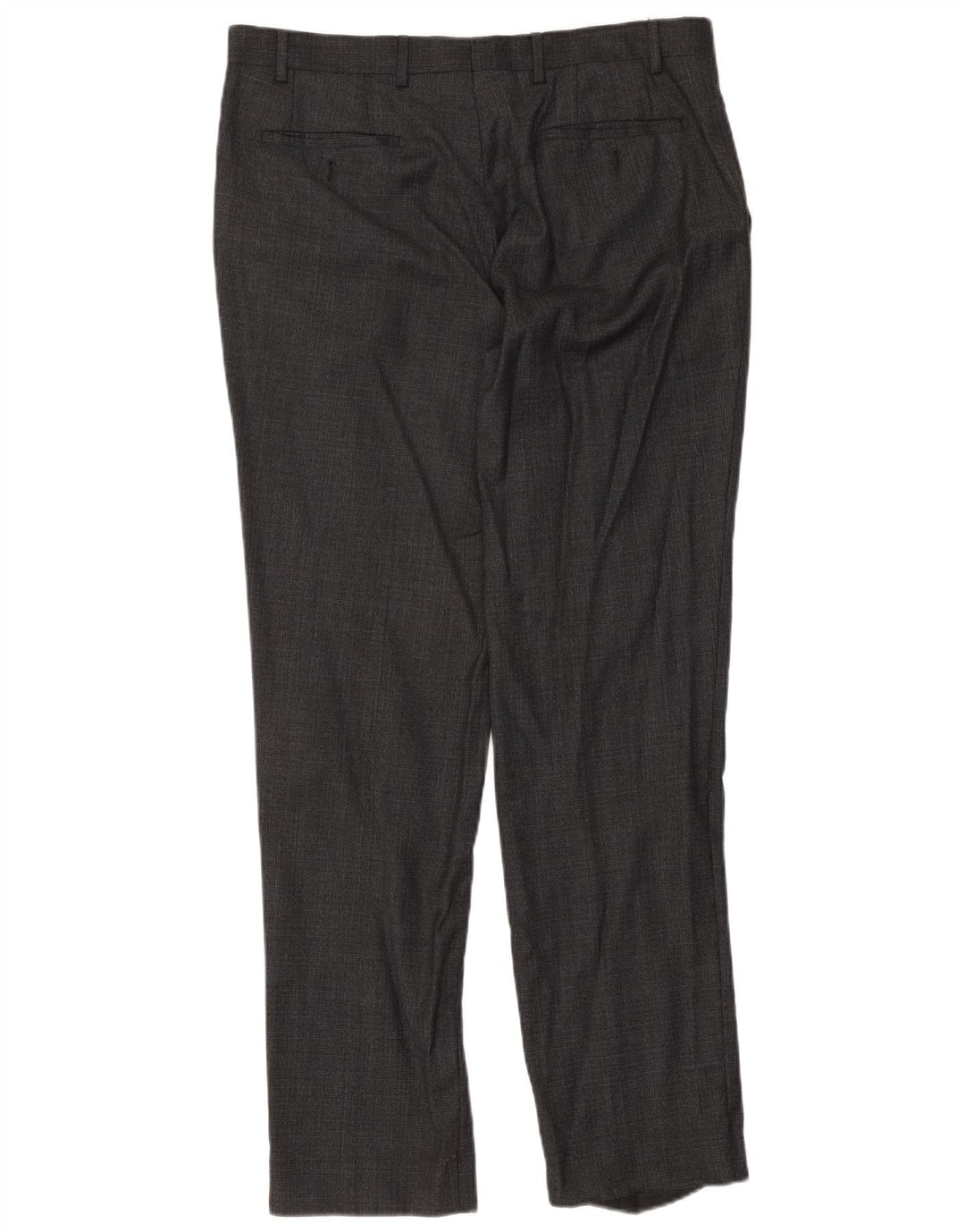 Marks & Spencer Herre Autograph Straight Suit Bukser W36 L33 Grå Uld