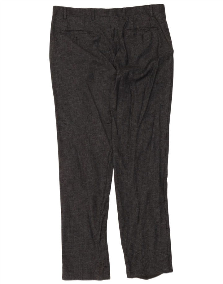 Marks & Spencer Herre Autograph Straight Suit Bukser W36 L33 Grå Uld