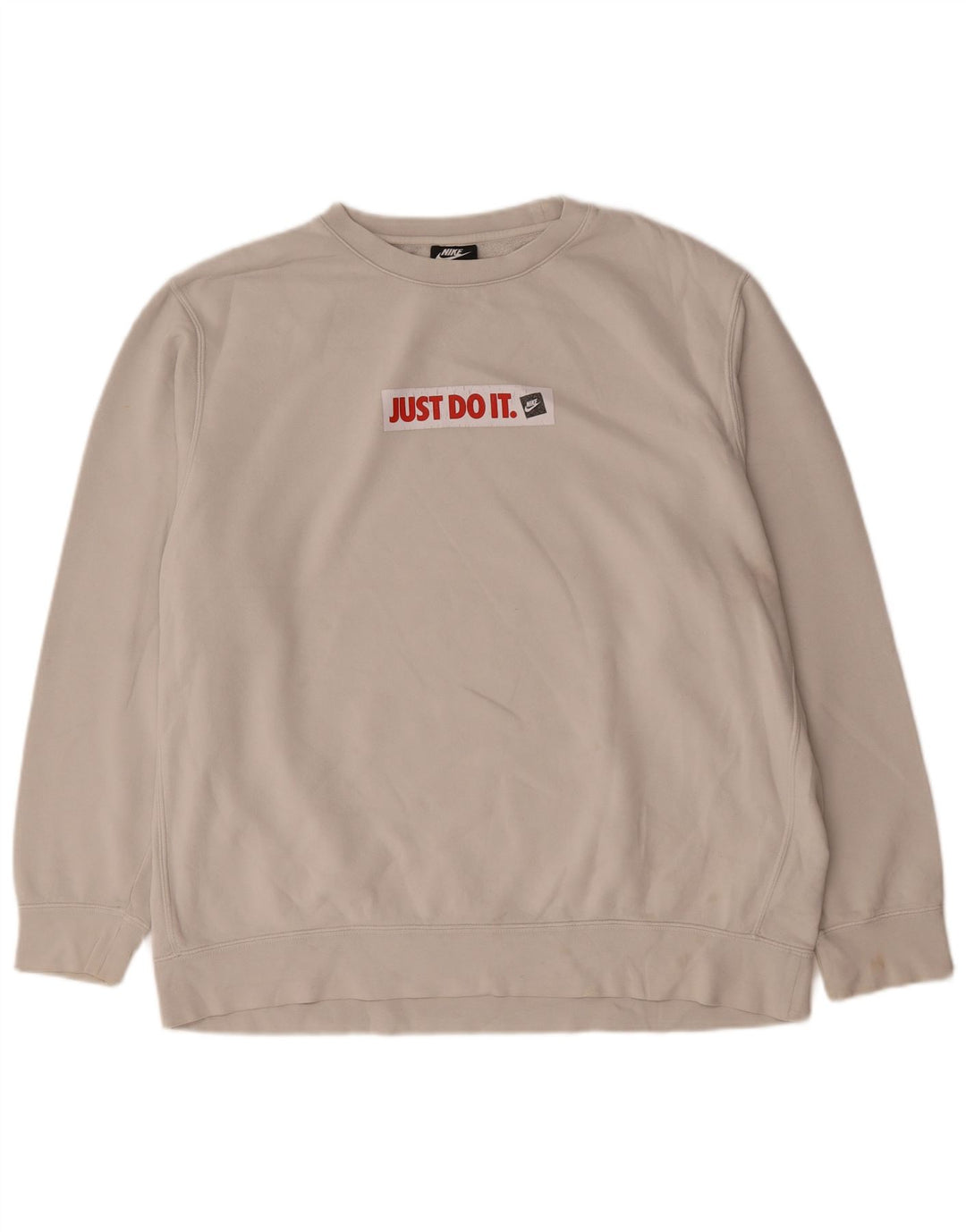 Nike grafisk sweatshirt til mænd 2XL hvid bomuld