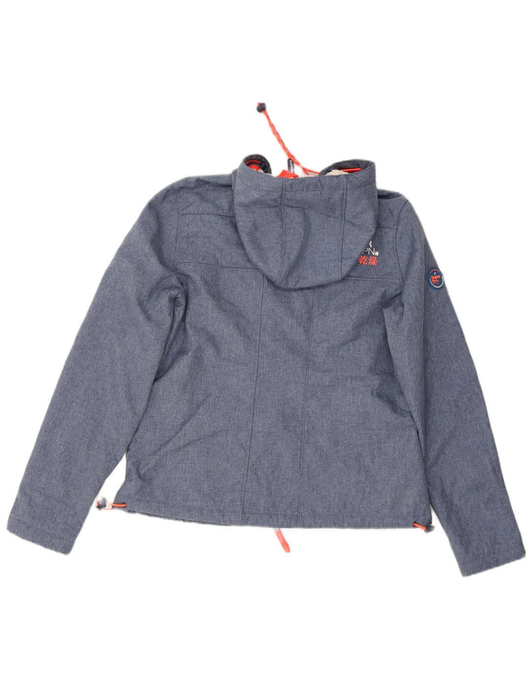 Superdry Womens The Windtrekker Windbreaker Jacket med hætte UK 14 Medium Blue