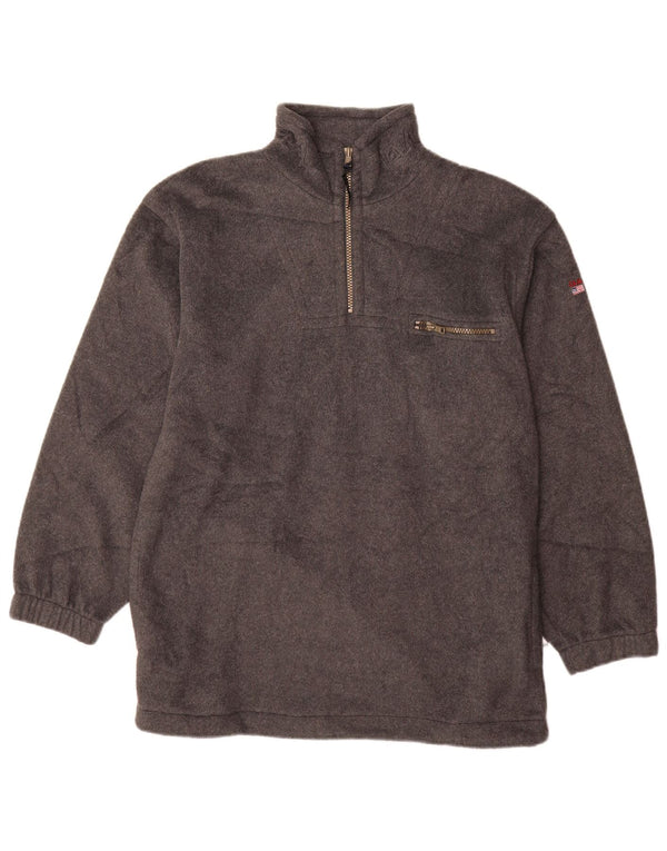 GANT drenge høj lynlås-hals fleecetrøje 13-14 år 2XL grå polyester