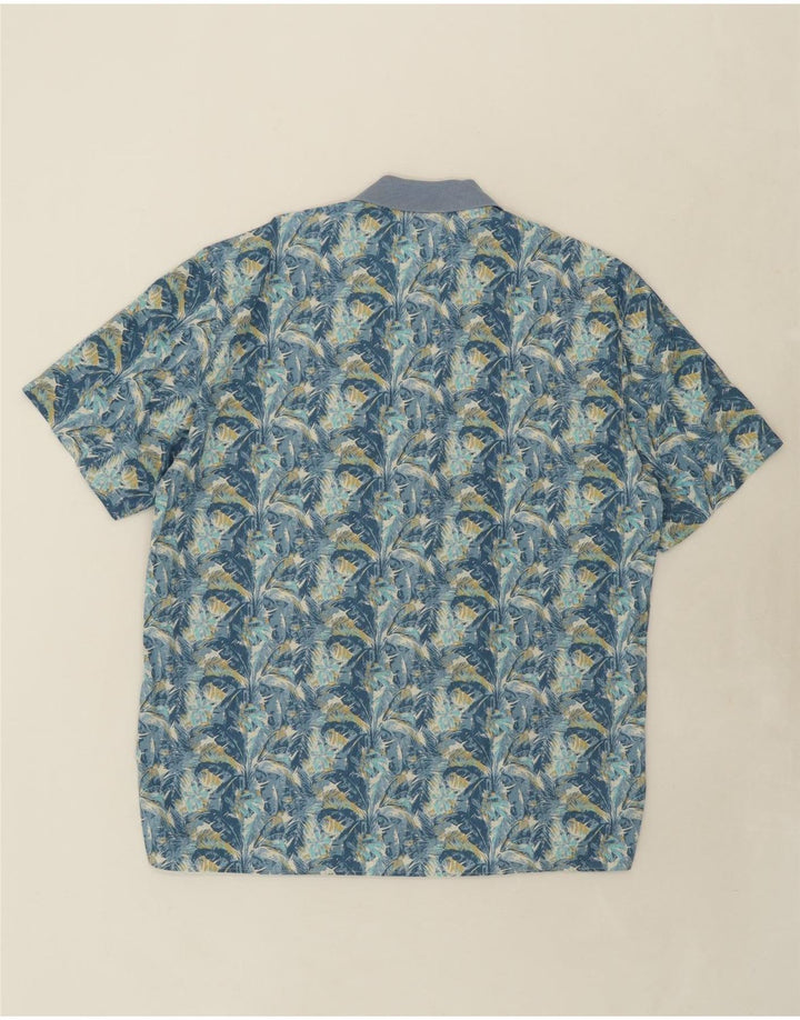 MCGREGOR Mens Abstract Pattern Pullover Shirt Size 15 3/4 40 Medium Blue Vintage McGregor and Second-Hand McGregor from Messina Hembry 