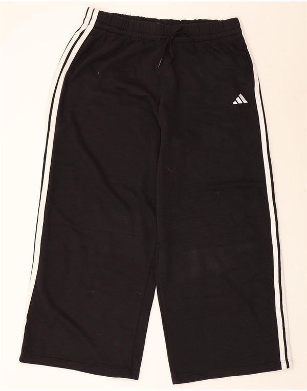 Adidas Træningsdragtsbukser til kvinder UK 24/26 2XL Sort Bomuld