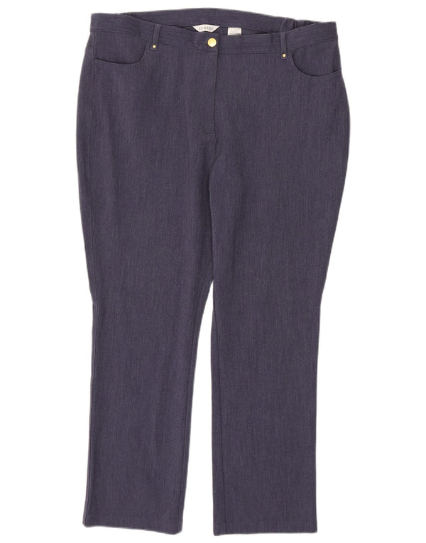 Marks & Spencer Casual Bukser til kvinder UK 18 XL W36 L38 Marineblå