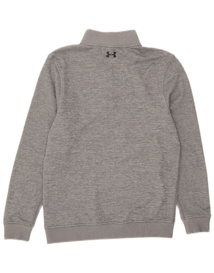 Under Armour Herre Zip Neck Sweatshirt Jumper lille grå polyester