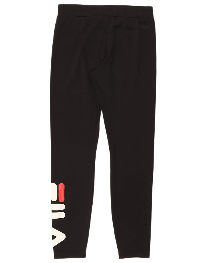 FILA Grafiske Leggings til kvinder UK 12 Medium Sort Polyester