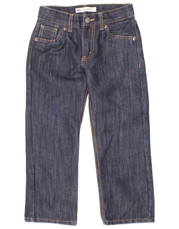 Levi's Boys 514 lige jeans 4-5 år W22 L8 marineblå bomuld