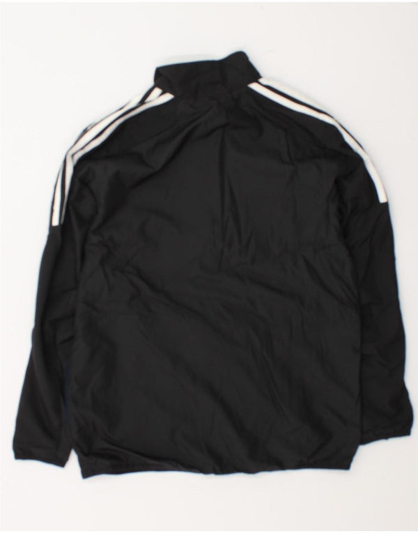 Adidas drenge grafisk træningsdragt topjakke 13-14 år sort polyester