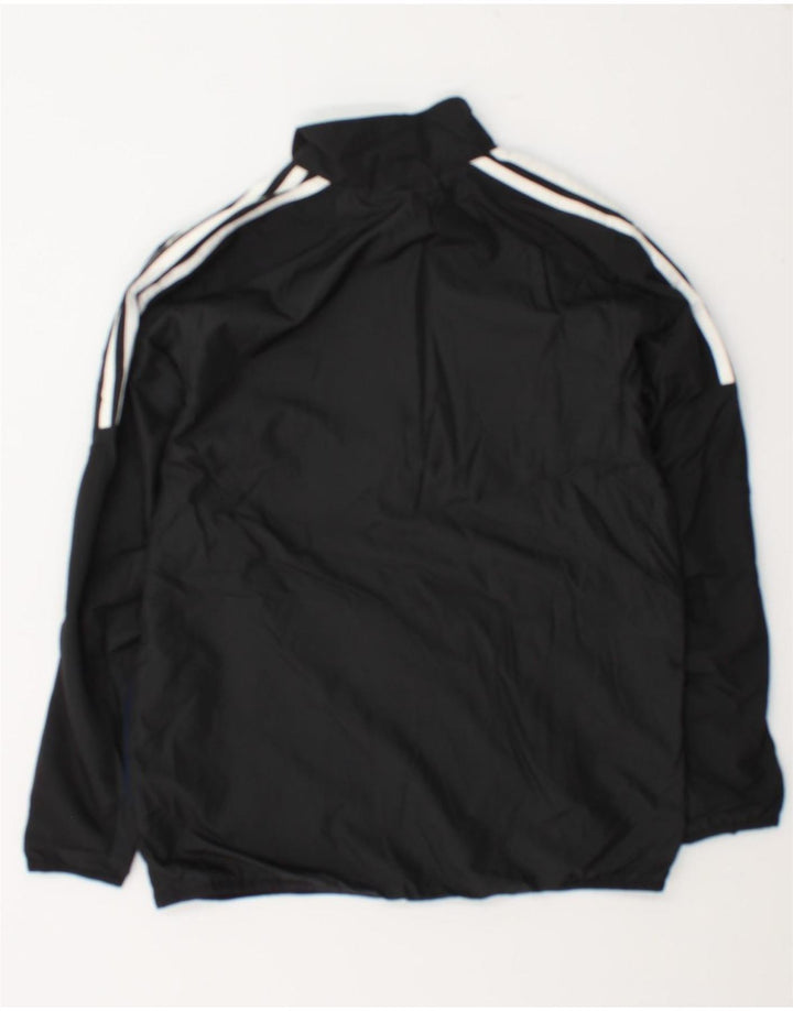 Adidas drenge grafisk træningsdragt topjakke 13-14 år sort polyester