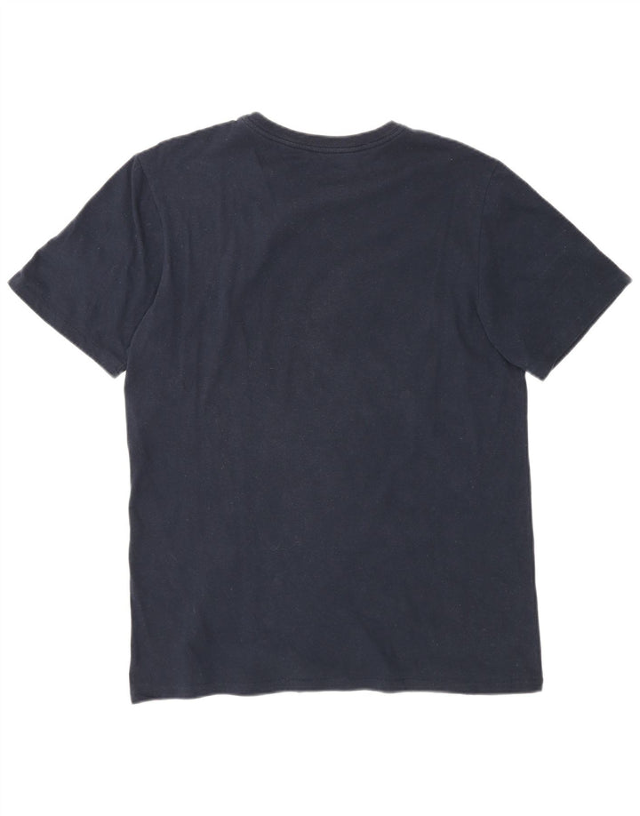 Nike Herre Athletic Cut T-shirt Top Medium Navy Blue