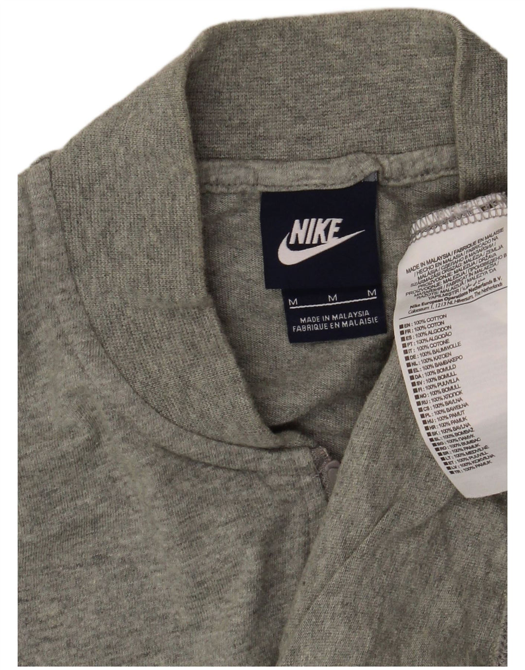 NIKE træningsdragt til mænd, topjakke mellemgrå bomuld