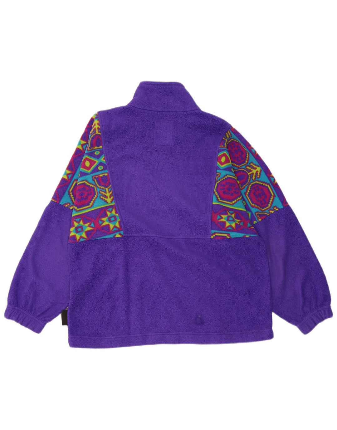 Cape Horn Herre lynlås hals Fleece Jumper Medium Lilla Geometrisk