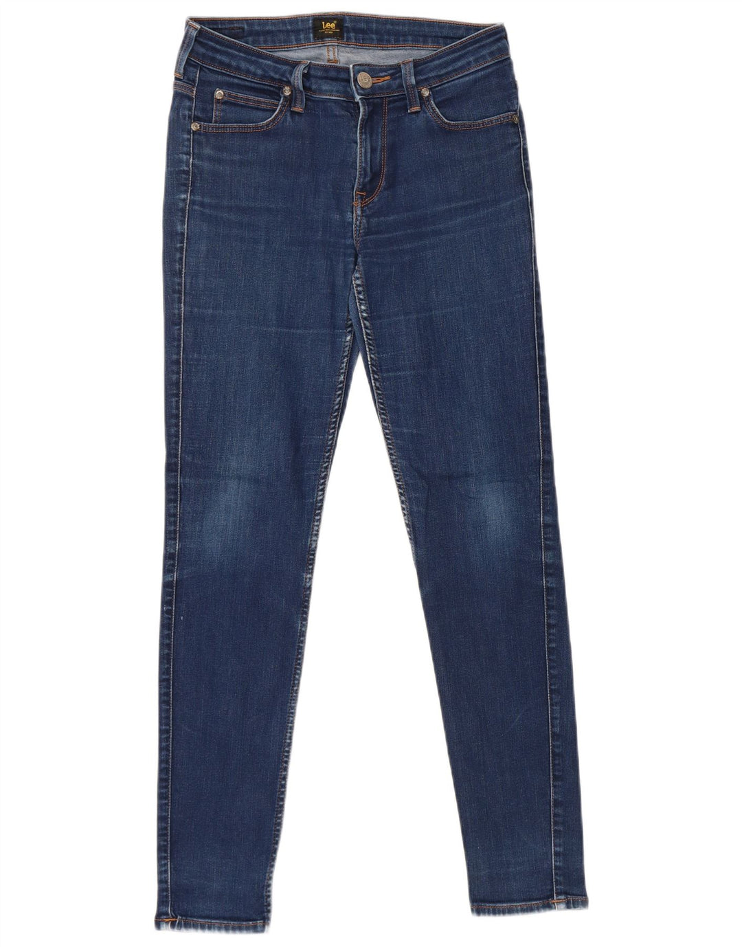 LEE Dame Scarlett Skinny Jeans W28 L29 Blå Bomuld