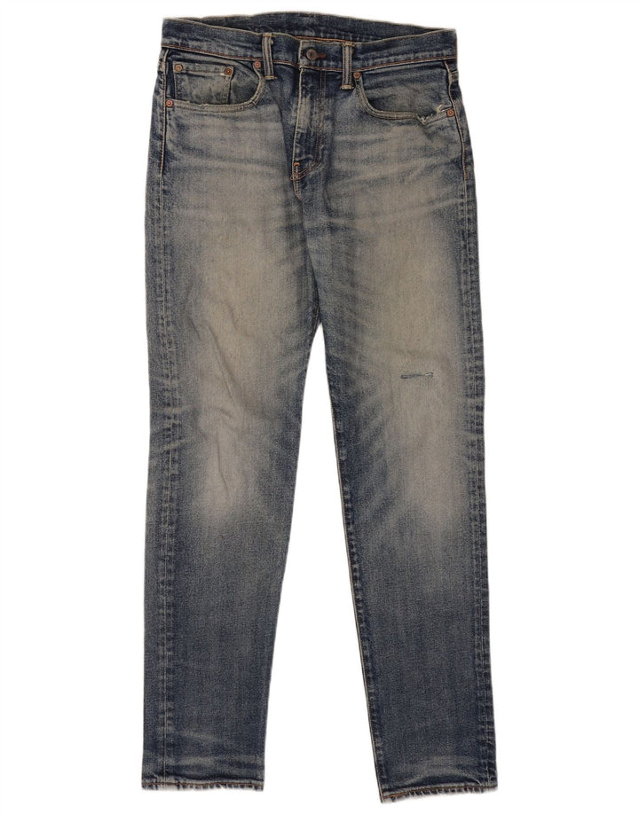 Levi's Herre 502 tilspidsede jeans W31 L34 blå bomuld