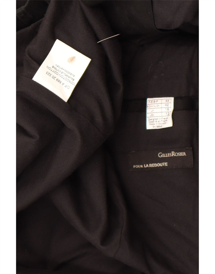 La Redoute Dame Trench Coat UK 16 Stor Sort Bomuld