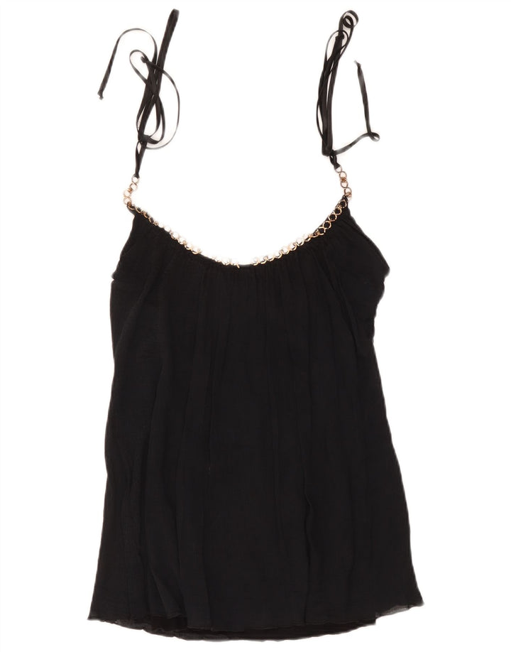 Marciano Dame Crop Cami Top UK 10 Small Black Bomuld