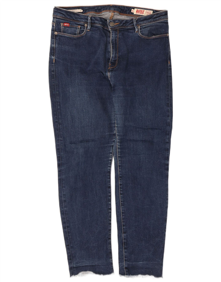 Rifle Dame Slim Jeans W32 L25 Blå Bomuld