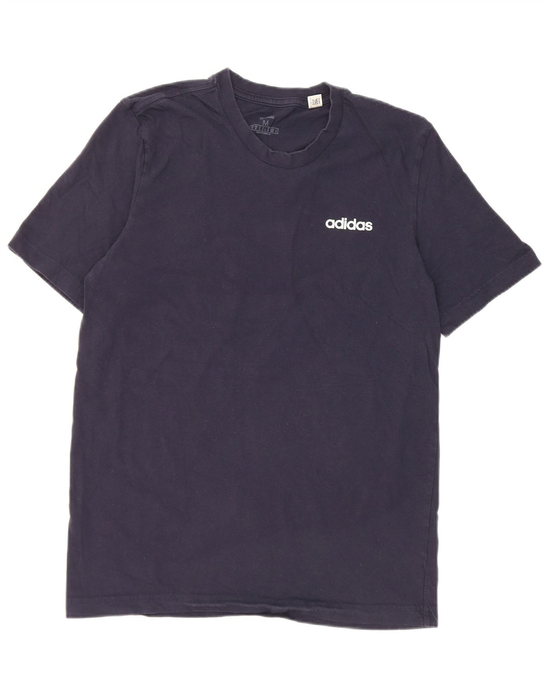 Adidas herre T-shirt top mellem marineblå bomuld
